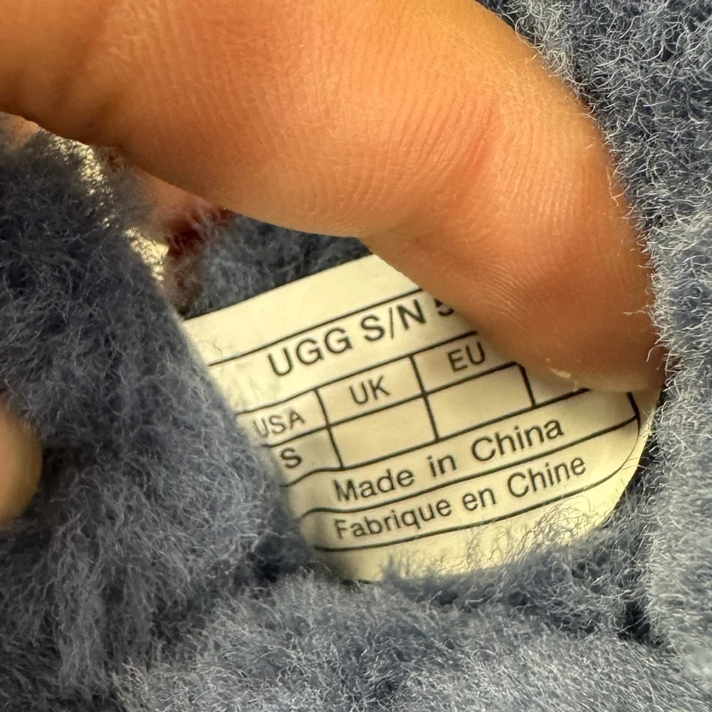 Ugg, Infant Boo Booties, Navy Suede, Size S